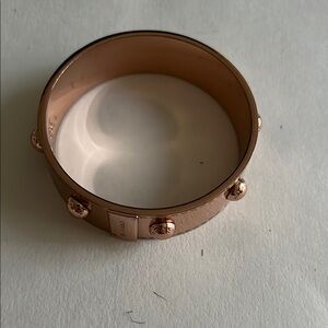 Coach Rose Gold Tone Bangle Bracelet